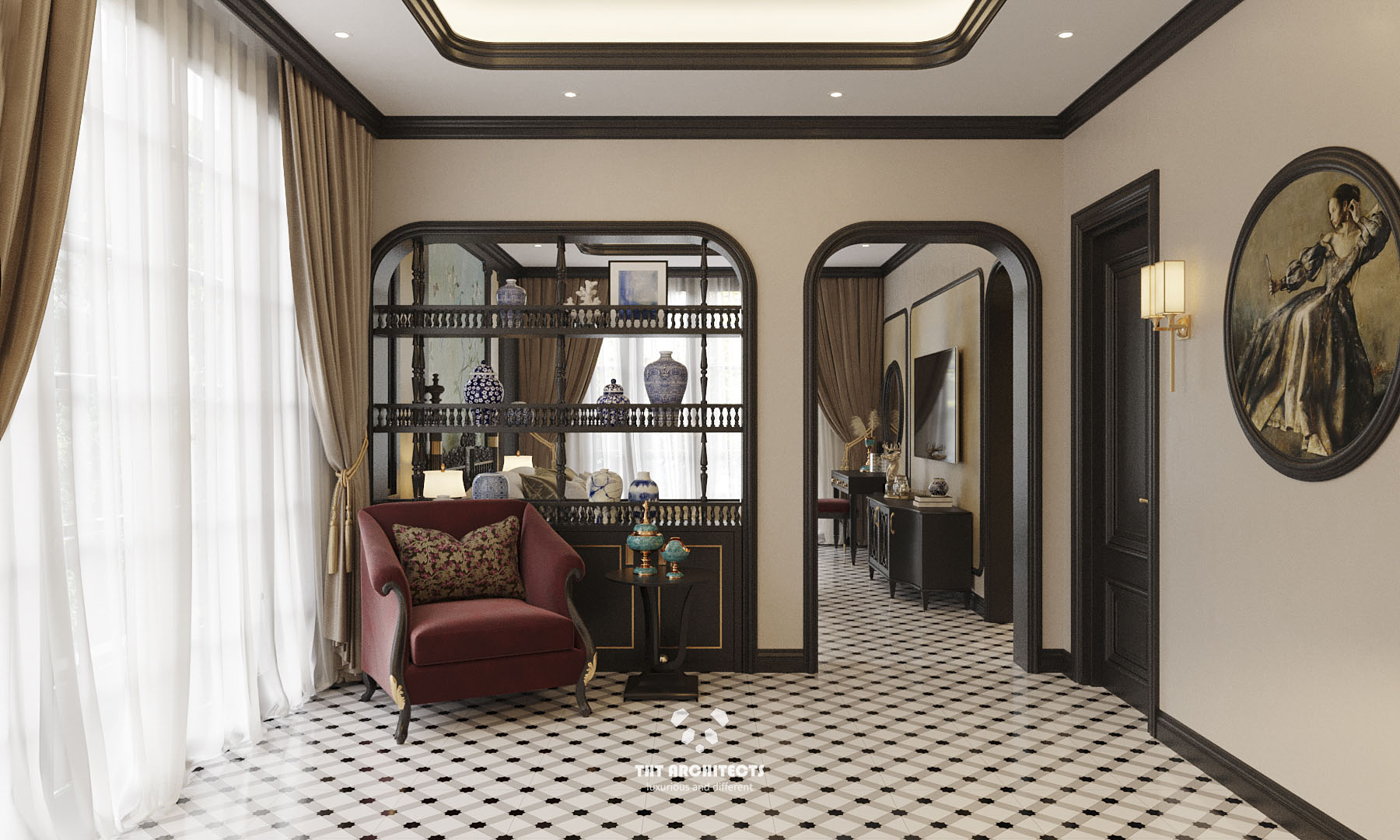 tht architects - Indochine home quận 7 - phòng ngủ master 08